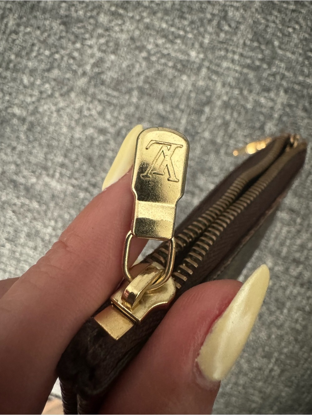 Louis Vuitton Monogram Mini Key Pouch in Brown with Gold Hardware - Picture 8 of 10